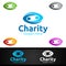 Letter C Helping Hand Charity Foundation Creative Logo for Voluntary Church or Charity Donation