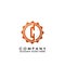 Letter C Logo. Modern Techno Gear Initial Logo Template Design
