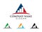 A letter chart investment logo triangle