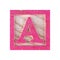 Letter A childs wood block on white with clipping path