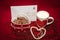 Letter, cookies and milk for Santa Claus decoration
