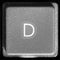 Letter D on computer keyboard