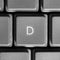 Letter D on computer keyboard