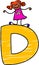 Letter D girl