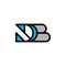 Letter db modern minimalist business logo