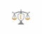 Letter E Logo With Scale of Justice Logo Icon