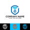 Letter E and shield vector logo. Effective logo design template ,Letter E logo ,Shield logo , E Security vector
