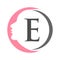 Letter E Spa And Beauty Logo Template. Beauty Woman Logo Used For Icon, Brand, Identity, Spa, Feminine Symbol