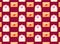 Letter and envelope with heart seamless pattern. Valentines Day wrapping paper, wallpaper, background. Vector