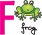 Letter F - frog