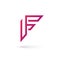 Letter F logo icon design template elements