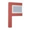 Letter f made of bricks and a fragment of window