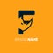 Letter F Rhino Horn Logo Design Vector Icon Graphic Emblem Illustration