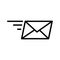 Letter fast. Simple vector modern icon design illustration