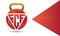 Letter FCF design, physical fitness FCF logo template, Gym Logo Icon Design Vector Stock