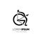 Letter G Bow Archery Logo Design Vector Icon Graphic Emblem Illustration