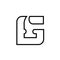 Letter G Combined With Hammer, Vector Logo Icon