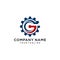 Letter G Gear Engineer Logo Design Template Element