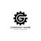 Letter G Gear Engineer Logo Design Template Element