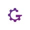 Letter G Gear Engineer Logo Design Template Element. Stock vector illustration on white background