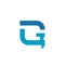 Letter G With Hammer, Repair Tools Icon, Service and Maintenance Design Concept - Vector