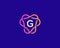 Letter G logo monogram, minimal style identity initial logo. Colorful creative gradient lines vector emblem logotype.