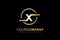 Letter X Golden and Metal Luxury Design