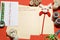 Letter, greeting card to Santa Claus in French