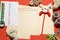 Letter, greeting card to Santa Claus in Italian