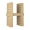 Letter H from laminated veneer lumber