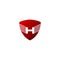 Letter H Shield Wing Logo Vector.