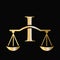 Letter I Scale Attorney Law Logo Design. Initial Pillar, Law firm, Attorney Sign Design On Letter I Concept Template