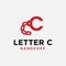 Letter Initial C Handcuff for Crime Criminal Logo Design Template