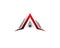 Letter A initial inside mountain for house real estate broker mortgage logo