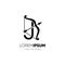 Letter J Bow Archery Logo Design Vector Icon Graphic Emblem Illustration