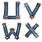 Letter of jeans alphabet