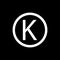Letter k in circle sign. The common meaning of the word Kosher indicates the suitability of a food to be consumed by the Jewish