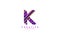 Letter K Logo Abstract Stylish Shape Sharp Design