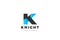 Letter K Logo design Corporate Business Technology Media vector template Ribbon style