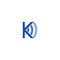 Letter K Wifi Wave Logo