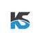 Letter ks linked global business logo