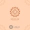 Letter L abstract flower mandala logo icon template vector in premium elegant style good for jewelry, hotel, hospitality, artistic