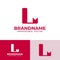 Letter L Bookmark Logo, suitable for business related to Bookmark with L initial