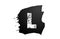 letter L logo grunge broken alphabet for company icon design
