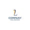Letter L luxury swoosh corporate logo design concept template