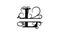 Letter L. Monogram, logo. Animated logo, floral design. Alpha channel