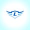 Letter L Wings Company Logo