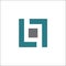Letter LL Square Logo vector Design Template Element