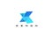 Letter X Logo design Hitech Digital Futuristic Technology style