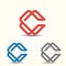 Letter Logo marks for Letter C.